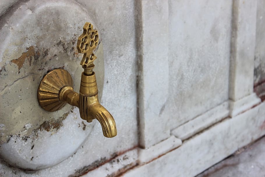 fountain, cami, istanbul, metal, door, entrance, no people HD wallpaper
