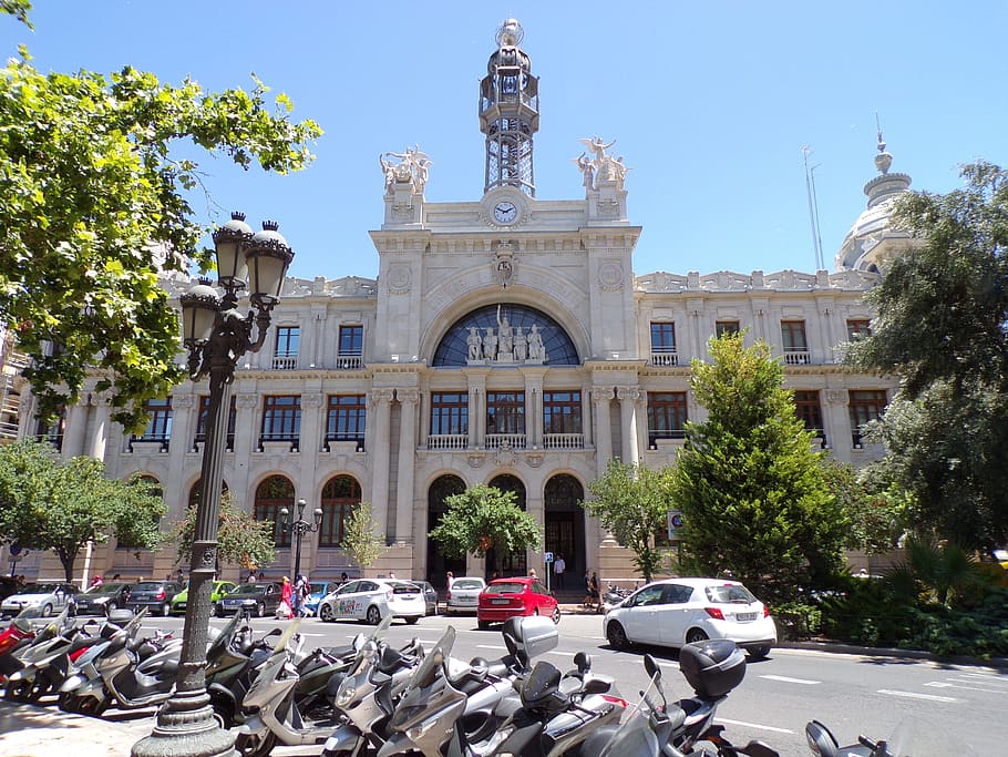 spain, value, palazzo poste, mode of transportation, architecture HD wallpaper