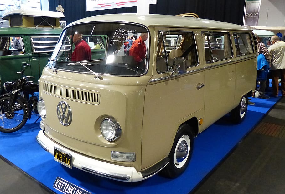 fair, exhibition, oldtimer, vw, vw bulli, auto, historically HD wallpaper
