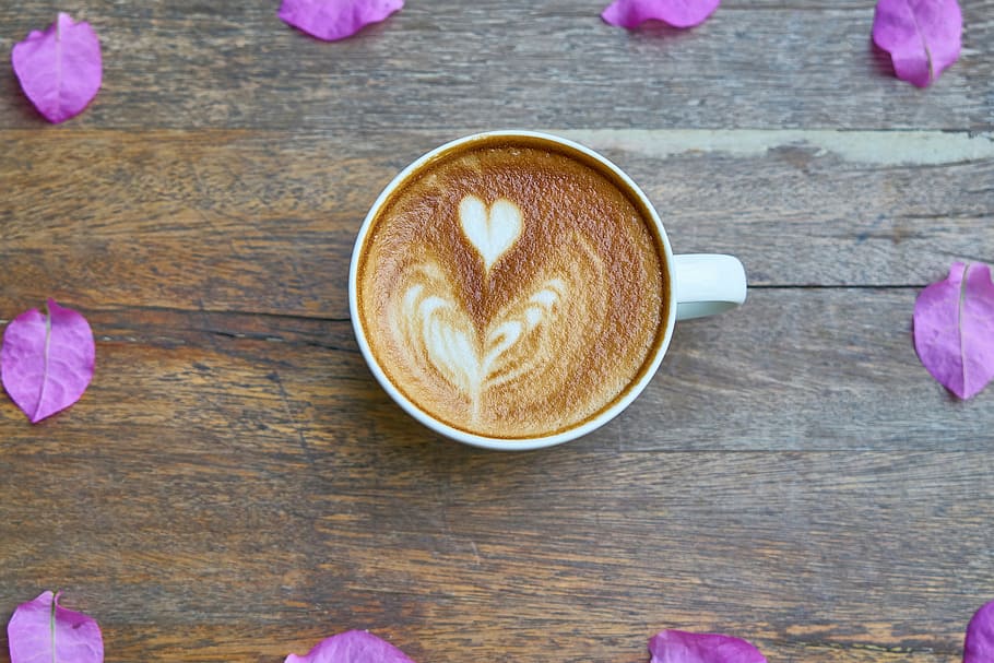 coffee, cafe, table, food, drink, background, restaurant, close-up HD wallpaper