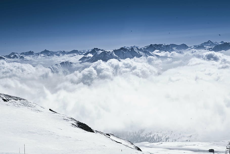 winter, ski, snow, alpine, mountains, cold temperature, scenics - nature HD wallpaper