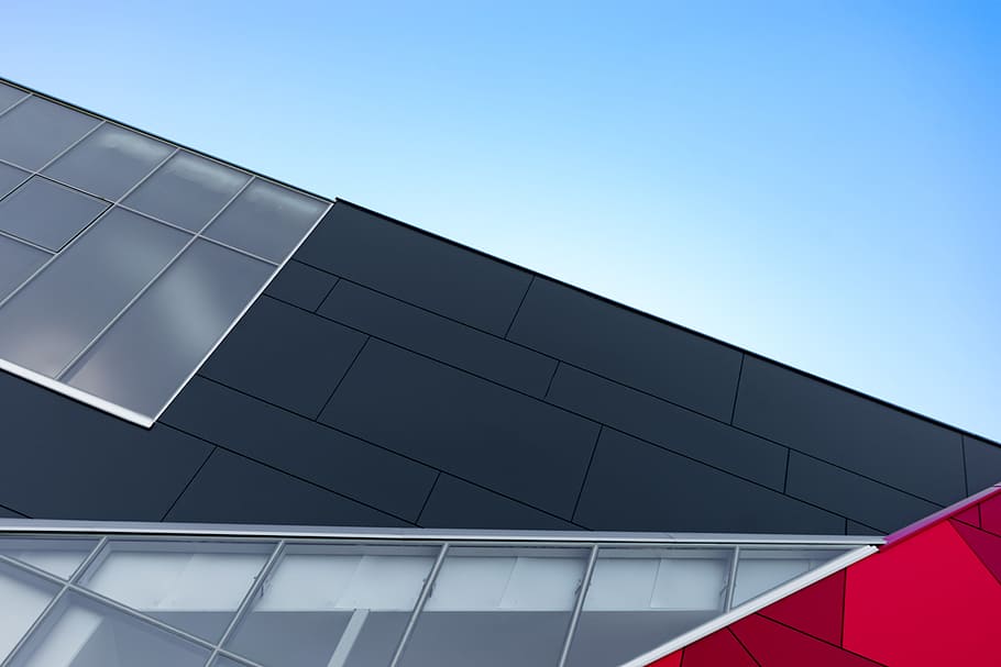city, sky, red, building, abstract, architectural, architectural design HD wallpaper