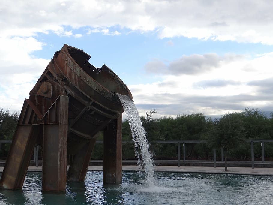 bucket, fundidora, monterrey, source, industry, park, iron HD wallpaper