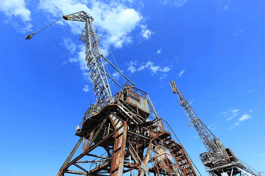 Croatia, Bakar, Industry, Harbor, Crane, rust, abandoned, electric HD wallpaper
