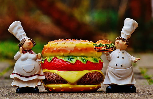 hamburger, cheeseburger, cooking, funny, food, preparation HD wallpaper