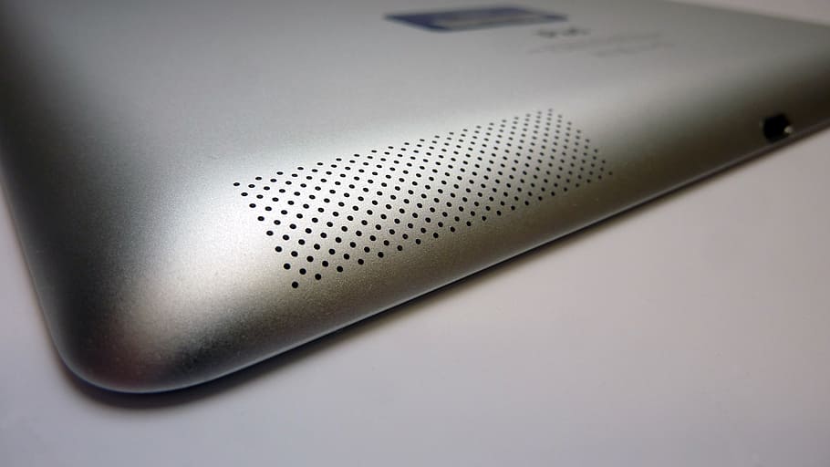 ipad, apple, silver, tablet, touch, reverse, back, studio shot HD wallpaper