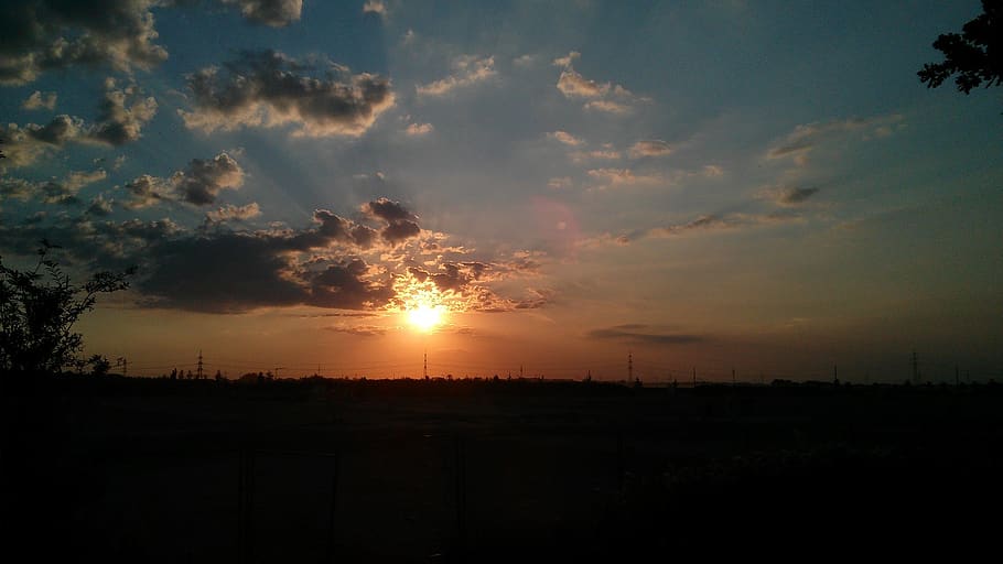 sunset, dawn, nature, sky, cloud - sky, beauty in nature, scenics - nature HD wallpaper