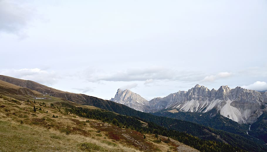 Mountains, Dolomites, all, reported, trees, leisure, summer HD wallpaper
