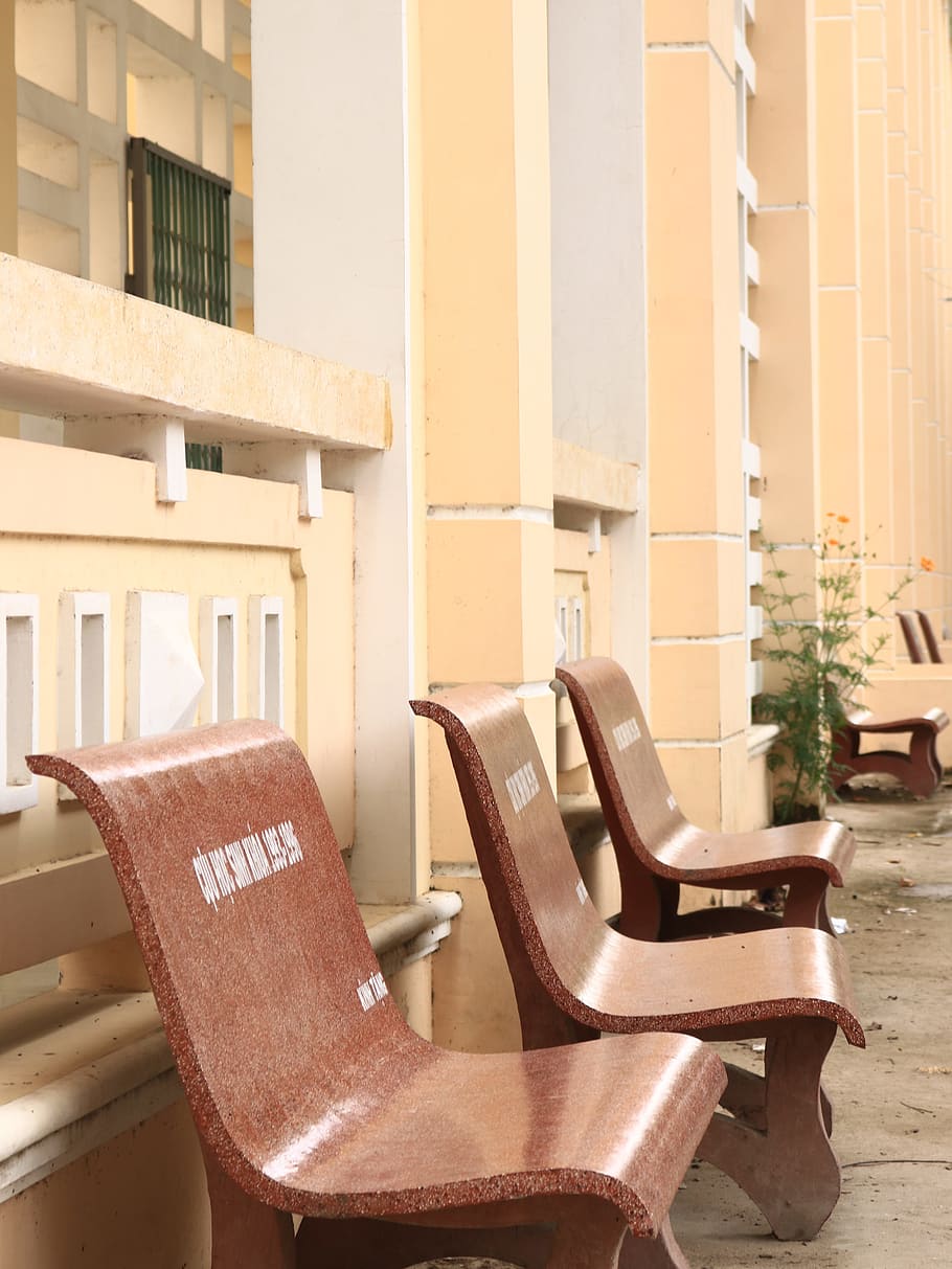 bench, seat, chair, architecture, built structure, empty, absence HD wallpaper