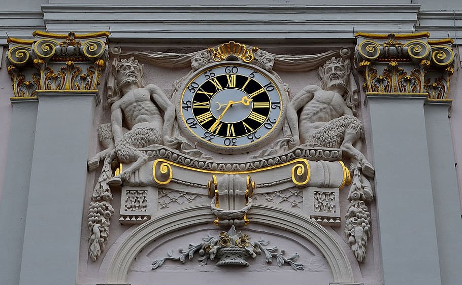 Clock, Town, Town Hall, Clock Tower, town hall clock, bonn, HD wallpaper
