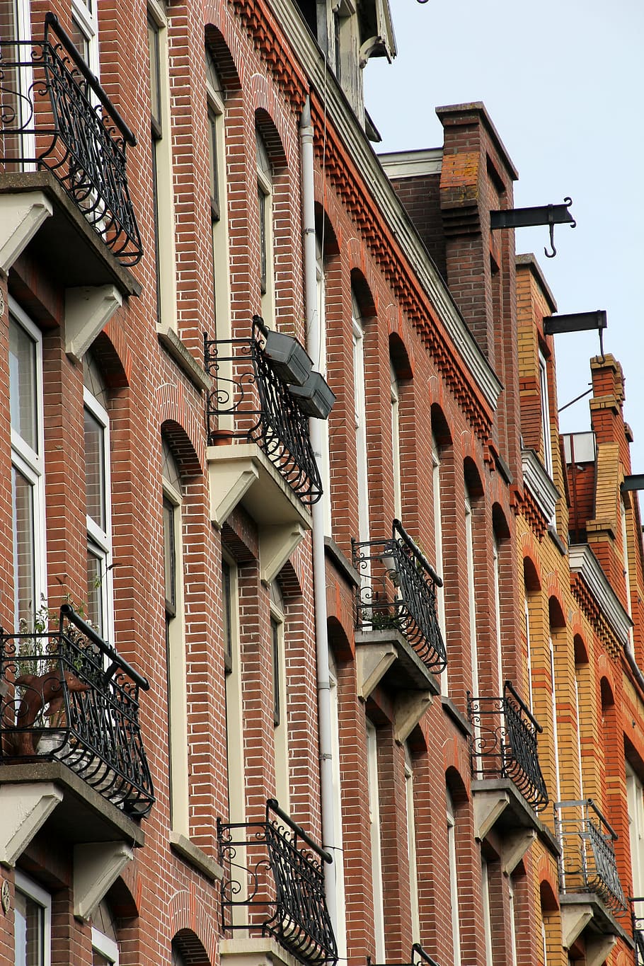 facade, amsterdam, home front, house facade, netherlands, holland HD wallpaper