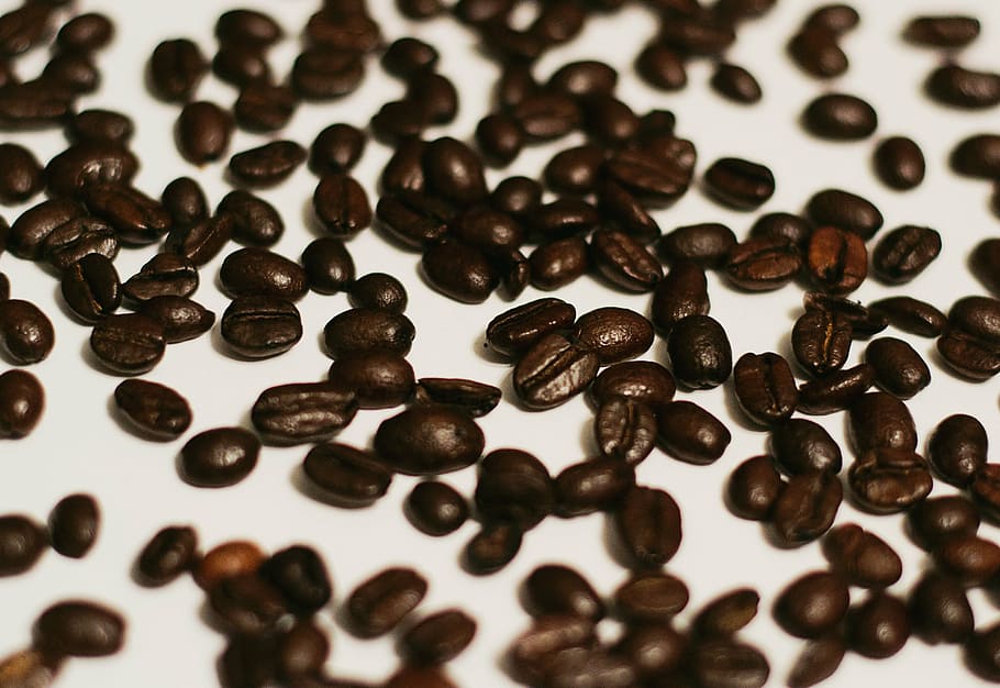 coffee, coffee bean, coffee beans, drink, brown, caffeine, roasted HD wallpaper