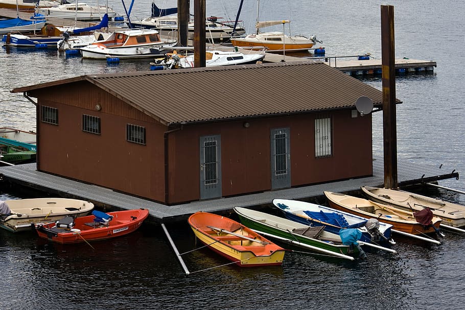 bootte, boat house, mannheim, nautical vessel, transportation HD wallpaper