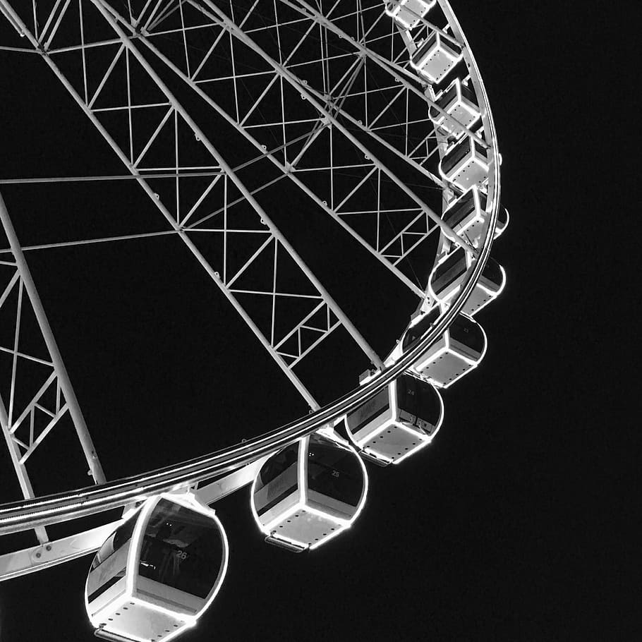 Swing, Ferris Wheel, Graphic, line, private, romance, element HD wallpaper