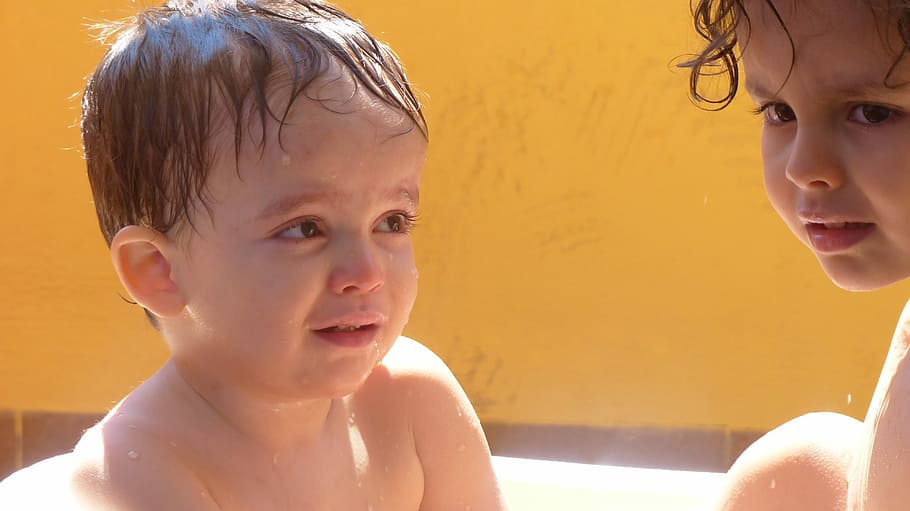 Children, Bathing, Hot, summer, childhood, boys, headshot, shirtless HD wallpaper
