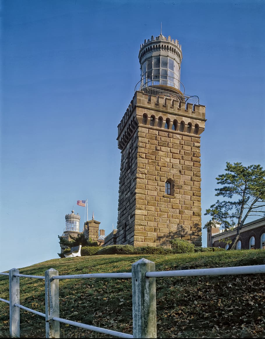 navesink twin lights, lighthouses, landmark, historic, two, HD wallpaper