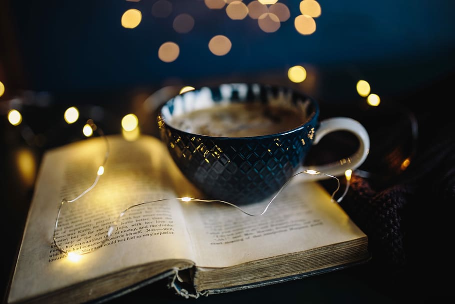 Making Magic with Fairy Lights, time, decoration, bokeh, cup