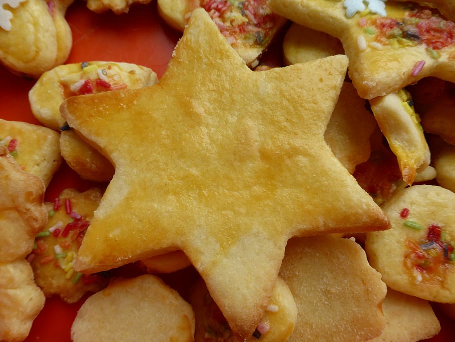 star, cookie, pastries, ausstecherle, bake, christmas, cookies HD wallpaper