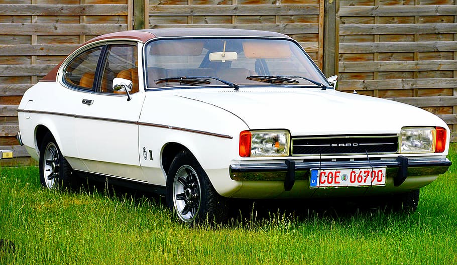 ford capri, sport coupé, car town, wolfsburg, ford of britain, HD wallpaper