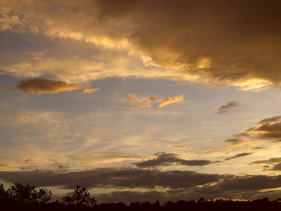 air, sunset, clouds, cloud - sky, beauty in nature, scenics - nature HD wallpaper