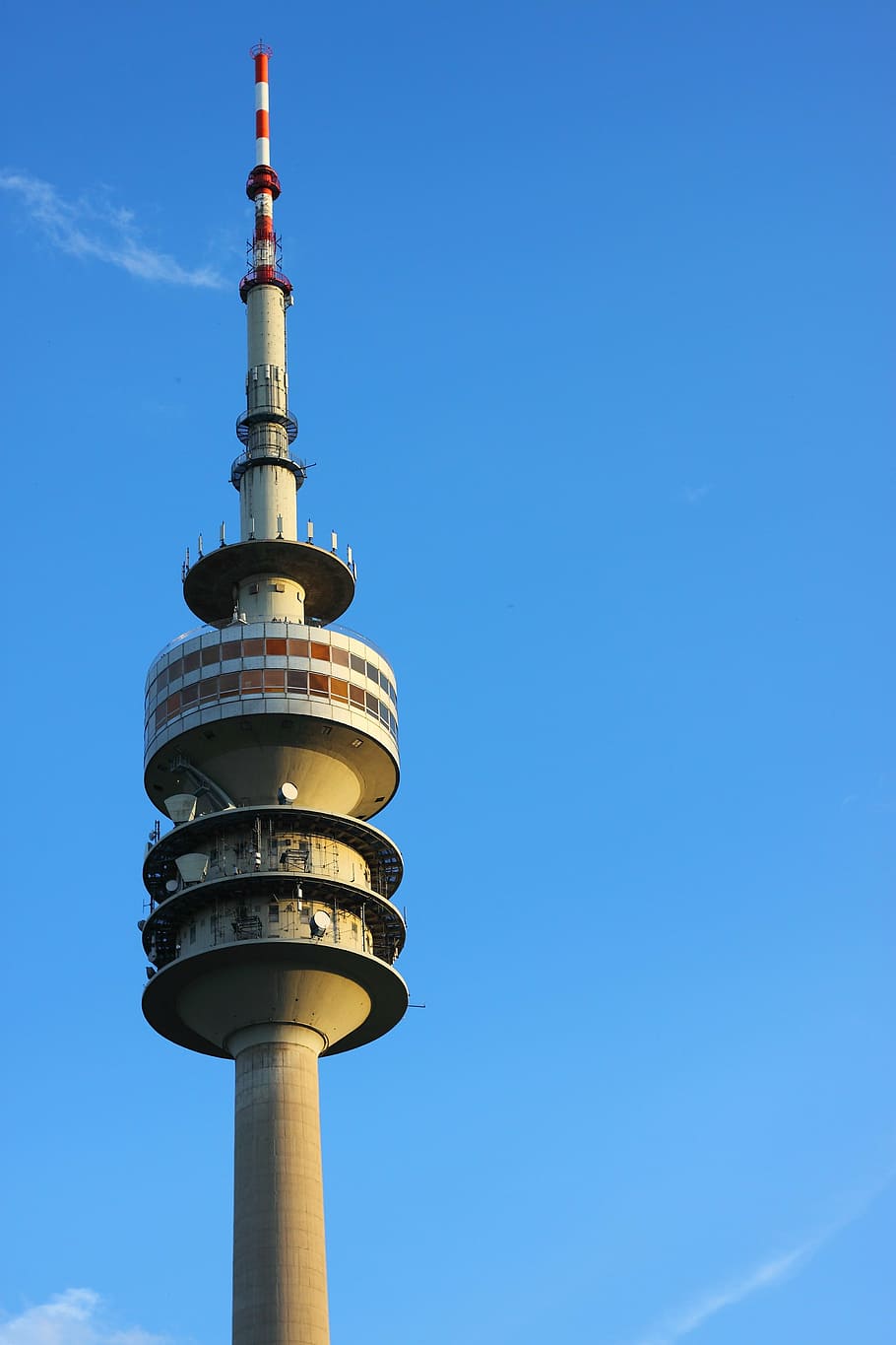 munich, tv tower, architecture, olympic park, olympia tower, HD wallpaper