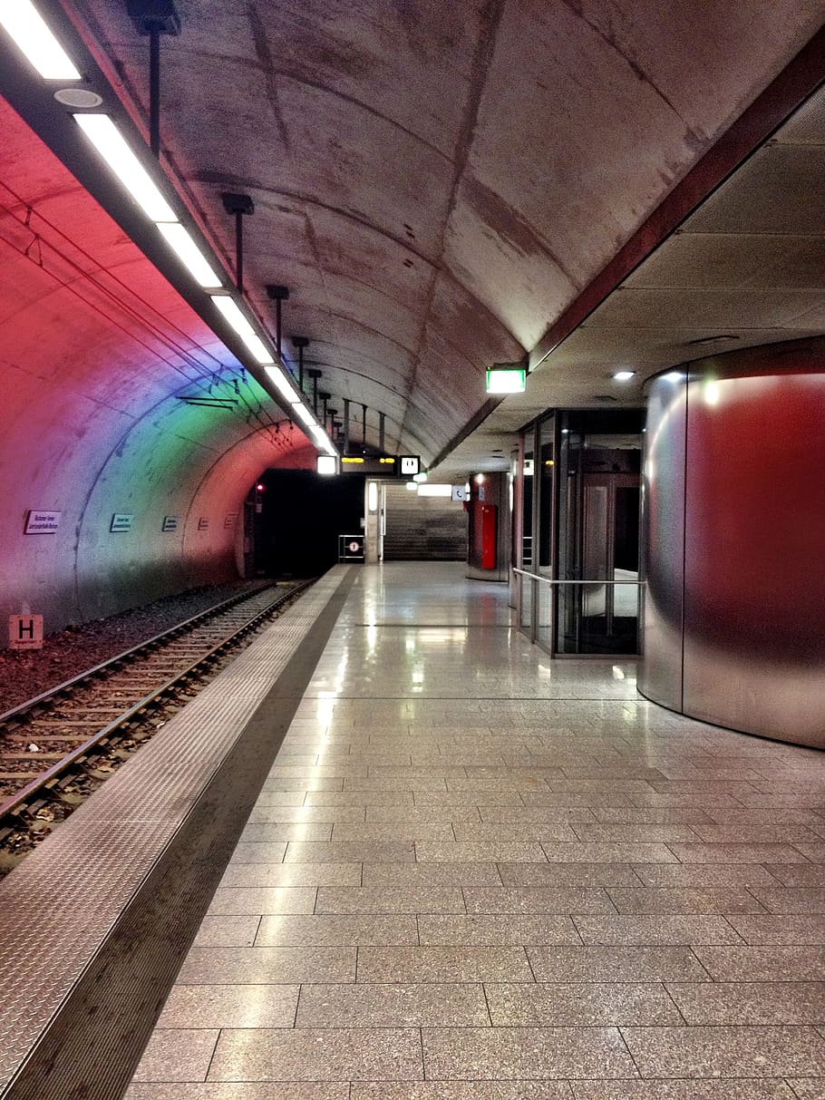 underground, subway, station, germany, bochum, metro, trains HD wallpaper