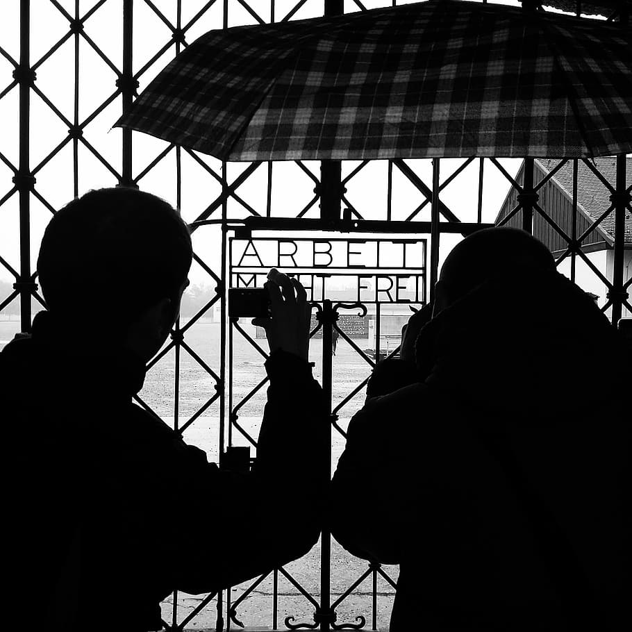 Concentration Camp, Work, Dachau, germany, monument, memorial HD wallpaper