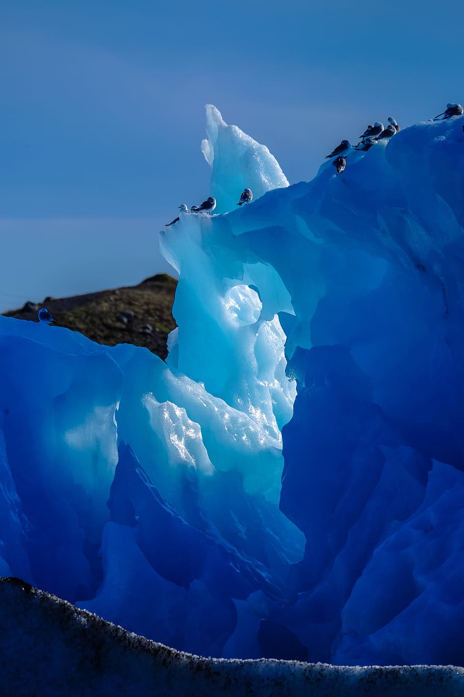 cold, glacier, iceberg, landscape, daylight, environment, frost HD wallpaper