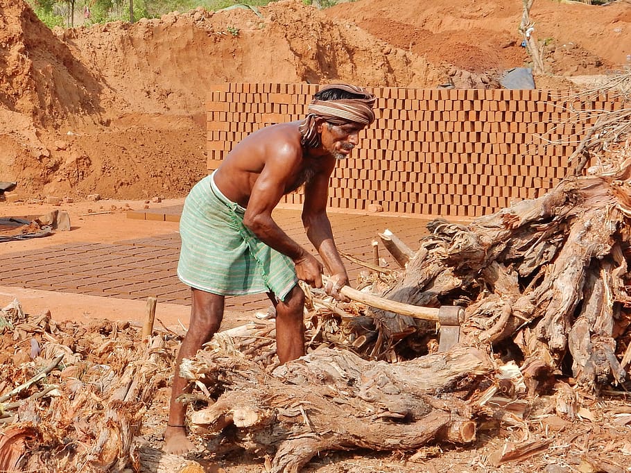india, man, work, heavy work, one person, men, real people HD wallpaper