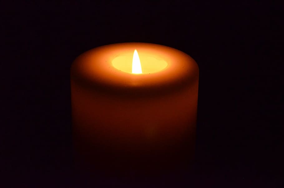 candlelight, flame, illuminated, indoors, dark, close-up, lighting equipment HD wallpaper