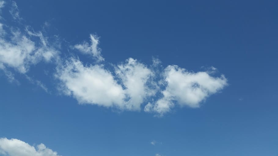 clouds, sky, blue, weather, meteorology, sunny, nature, cloud - sky HD wallpaper