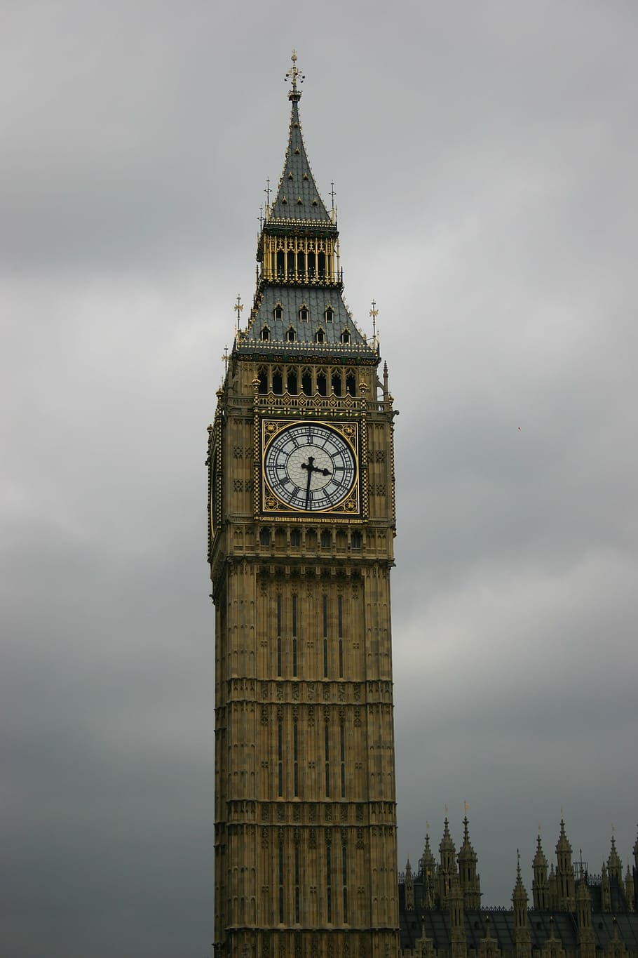 london, clock, clouds, attraction, tourism, big Ben, houses Of Parliament - London HD wallpaper