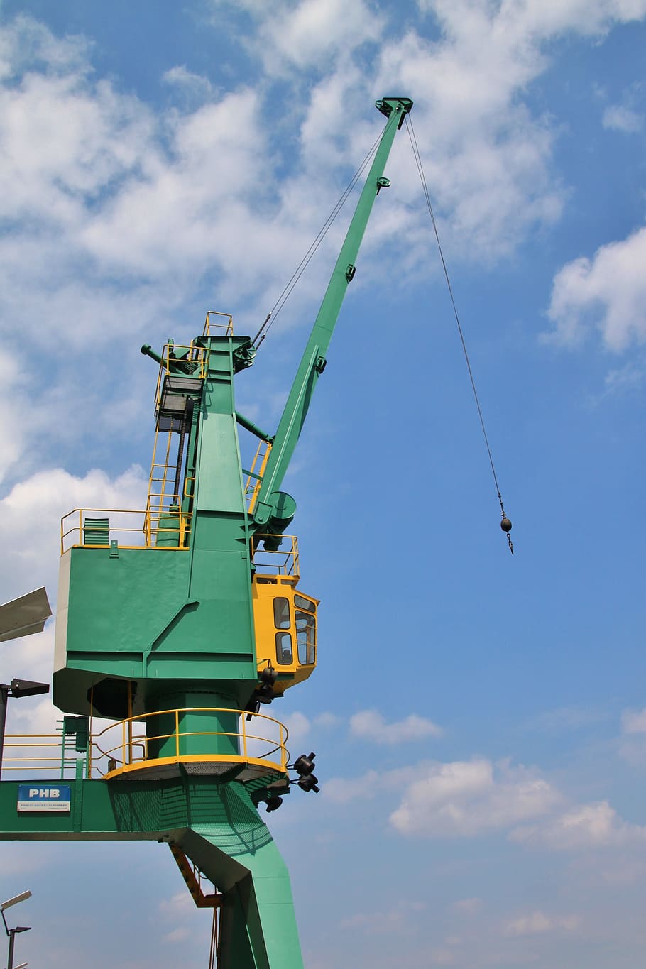 Crane, Load, Hooks, load crane, site, crane hooks, winch, sky HD wallpaper