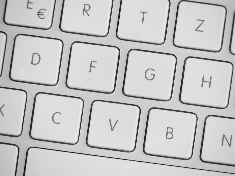 close up shot of keyboard keys, computer, space bar, tap, input HD wallpaper