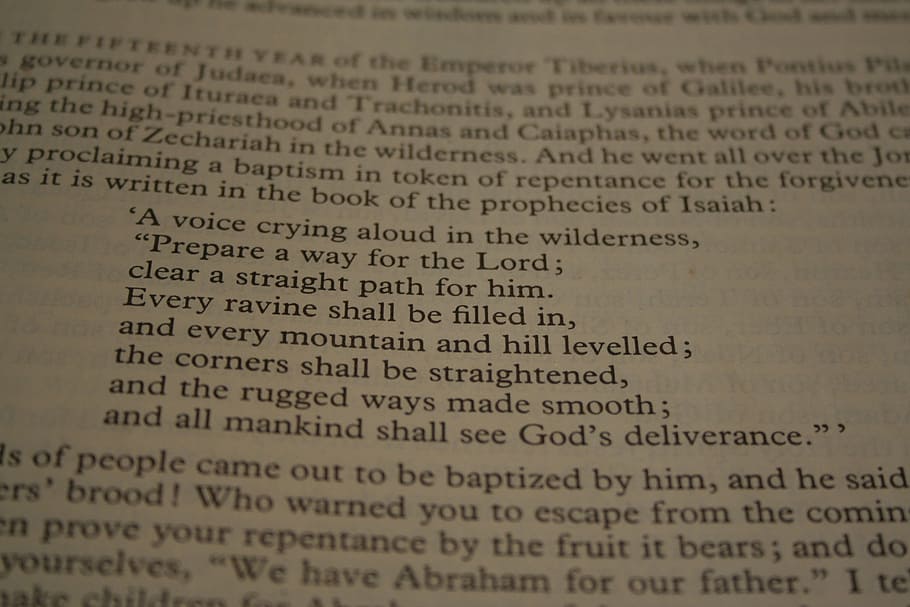 bible, reading, passage, mark, isaiah, quote, christianity HD wallpaper
