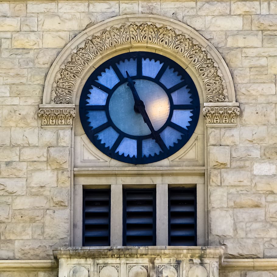 clock, white, building, classic, vintage, old, clock tower HD wallpaper
