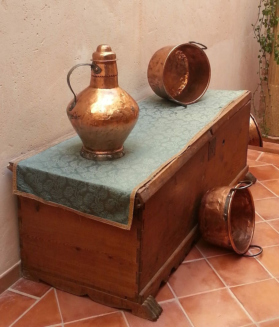 Still Life, Rustic, Bronze, Trunk, old-fashioned, antique, drawer HD wallpaper