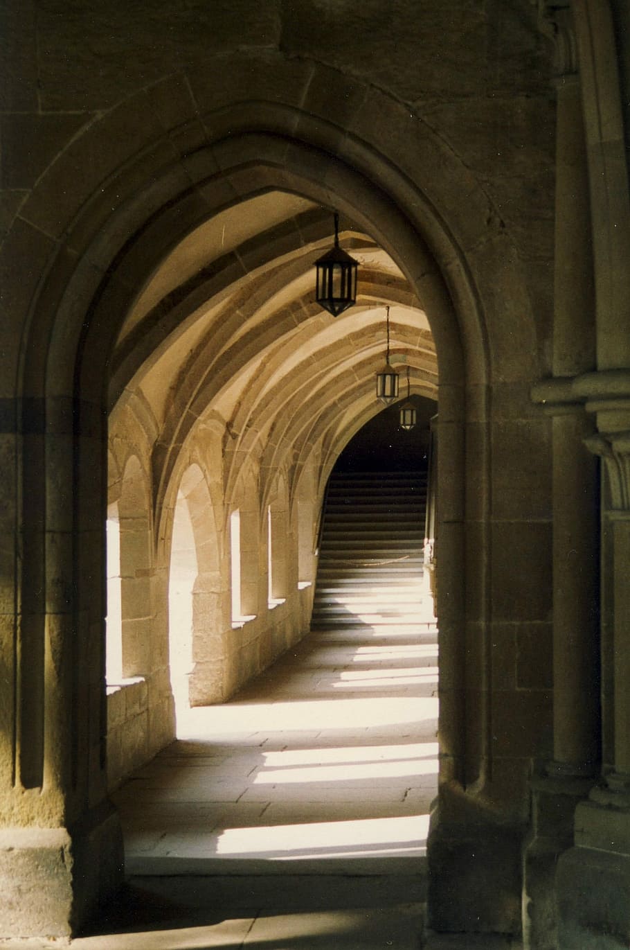 Germany, Maulbronn, Monastery, arch, corridor, history, architecture HD wallpaper