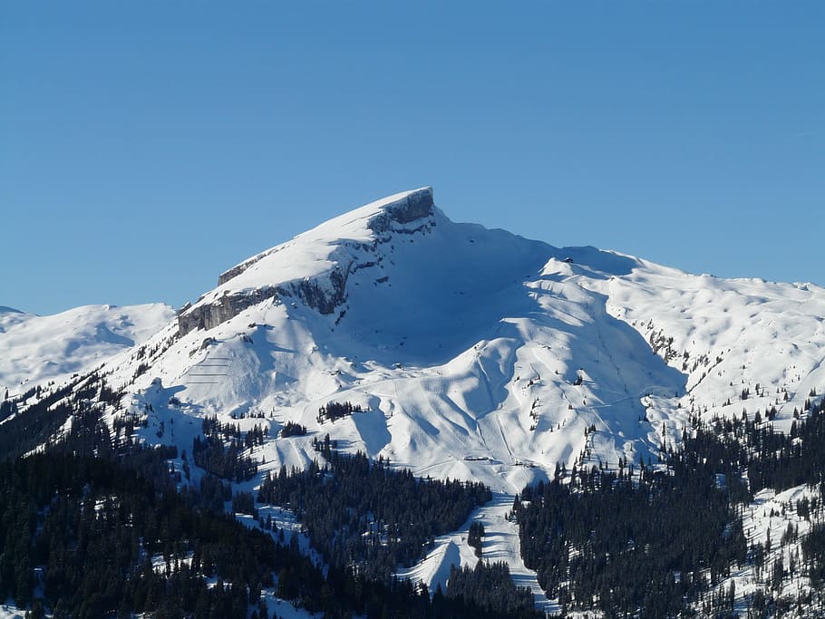 High, Mountain, Alpine, Allgäu, ifen, rock, ski area, skiing HD wallpaper
