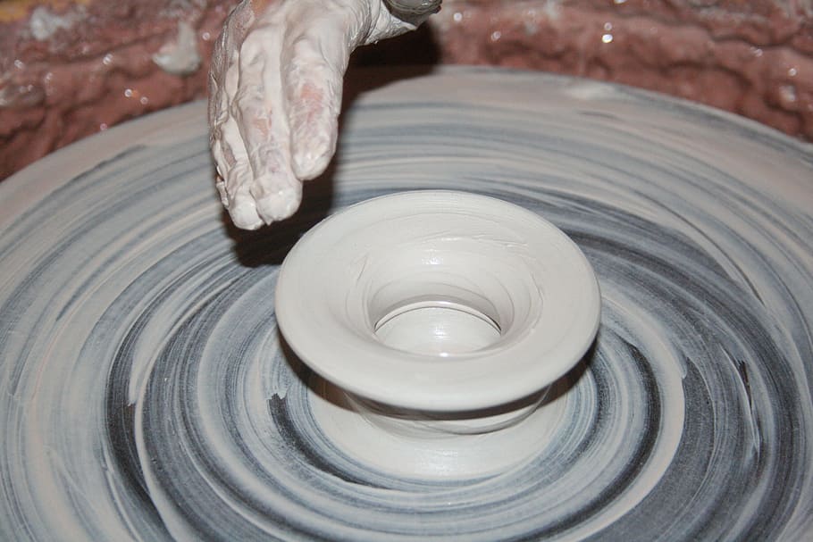 person holding clay pot, art, pottery, craft, creativity, artist HD wallpaper