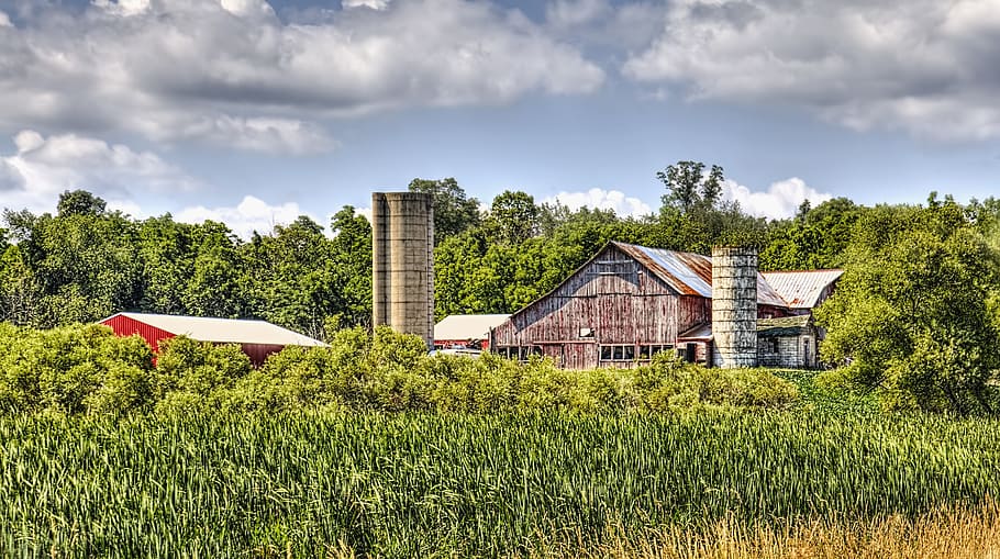 barn, rustic, barns, ohio, digital art, rural, scenic, country HD wallpaper