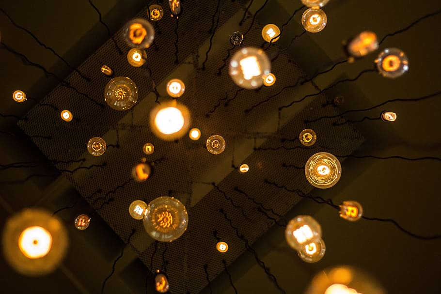 lights, dark, night, lighting equipment, illuminated, low angle view HD wallpaper