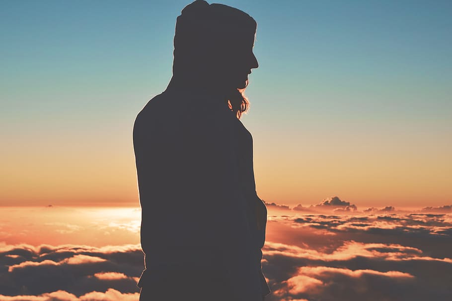 dawn, nature, sky, sunset, afterglow, backlit, clouds, cloudscape HD wallpaper