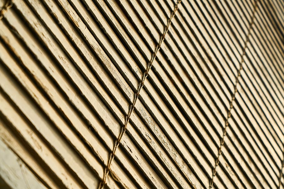 closeup photography of brown window blinds, shutter, close up HD wallpaper