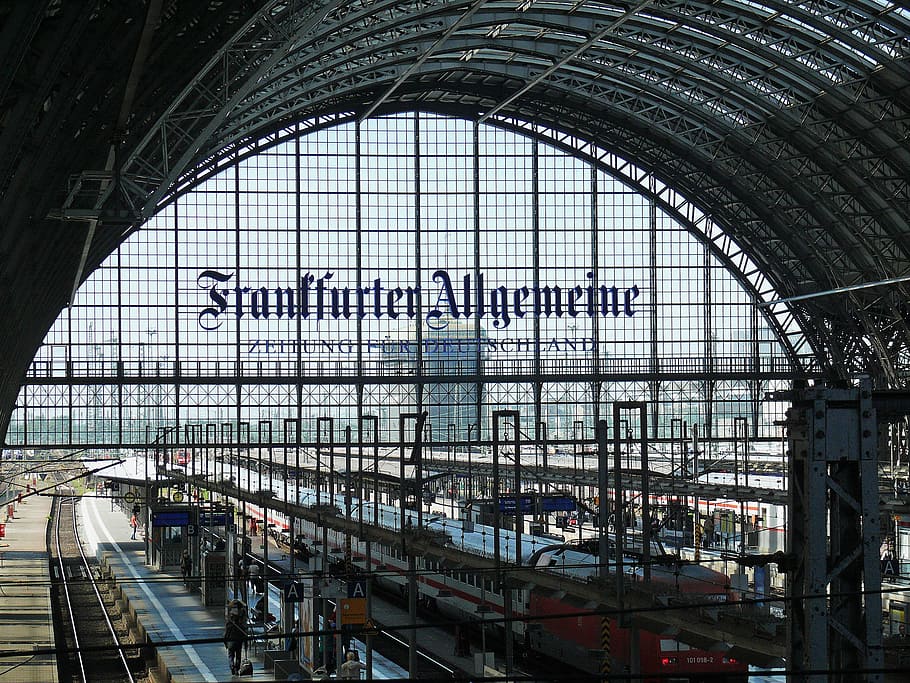 Architecture, Train Ride, railway station, platform, bahnsteigkante, HD wallpaper