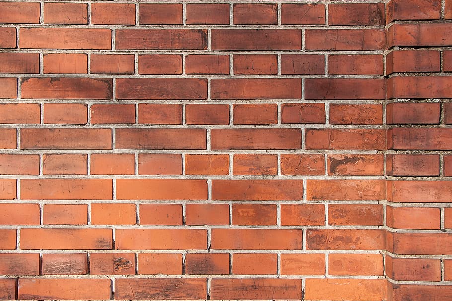 Wall, Brick, Hard, Brown, Bricked, red, tab, fund, background, HD wallpaper