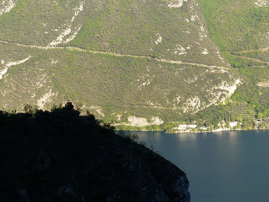 Trail, Away, Path, Migratory, migratory path, mountain, lake HD wallpaper