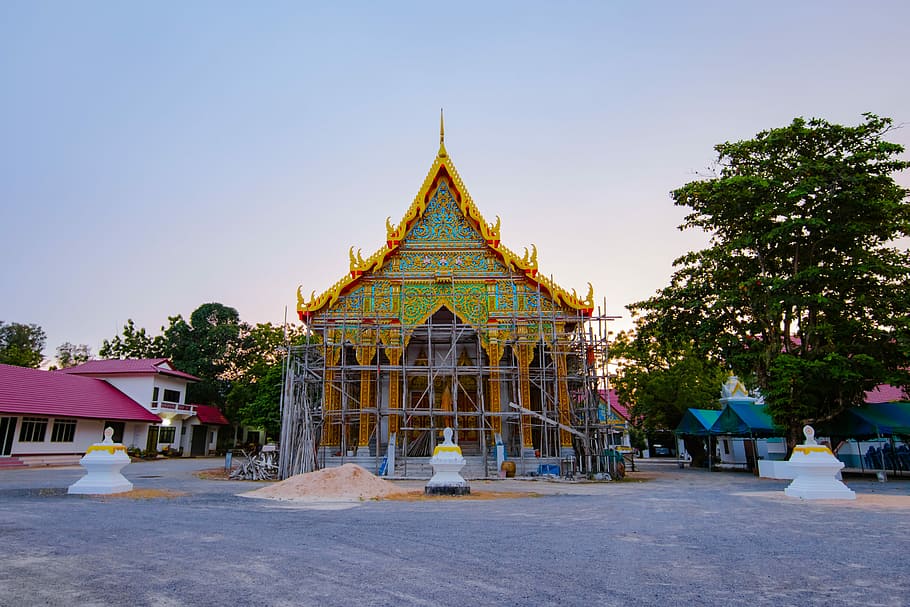 Temple, Ancient, Architecture, Asia, art, asian, ayutthaya HD wallpaper