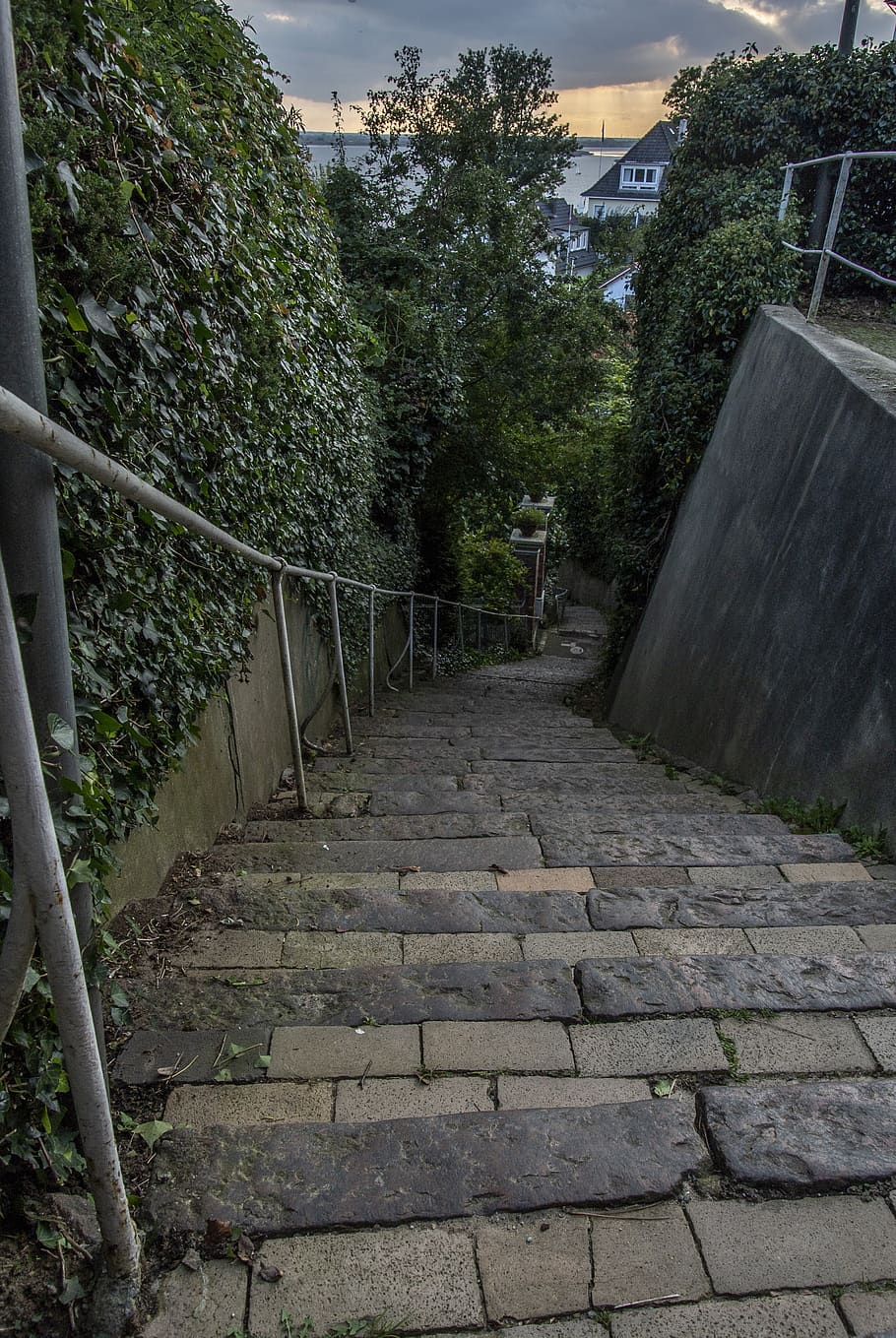 stone, level, architecture, path, road, staircase, paving stones HD wallpaper
