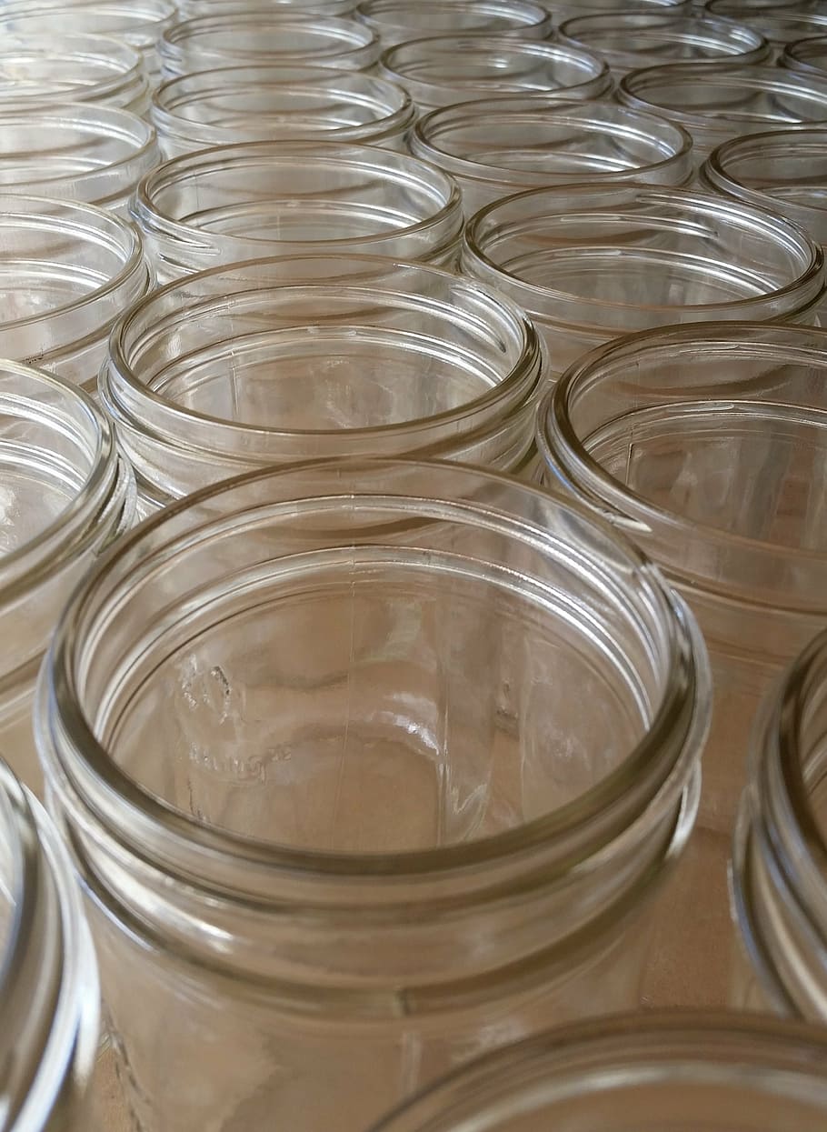 glass, jar, stack, industrial, commercial, container, artistic HD wallpaper